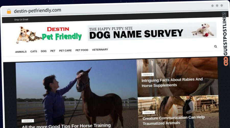 Publish Guest Post on destin-petfriendly.com