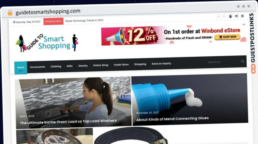 Publish Guest Post on guidetosmartshopping.com