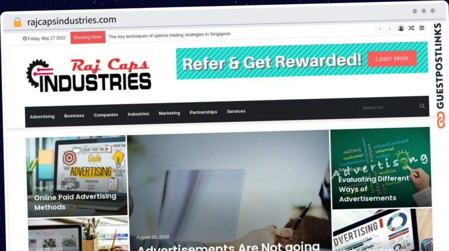 Publish Guest Post on rajcapsindustries.com