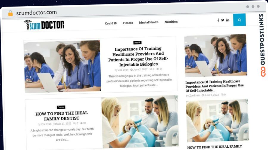 Publish Guest Post on scumdoctor.com