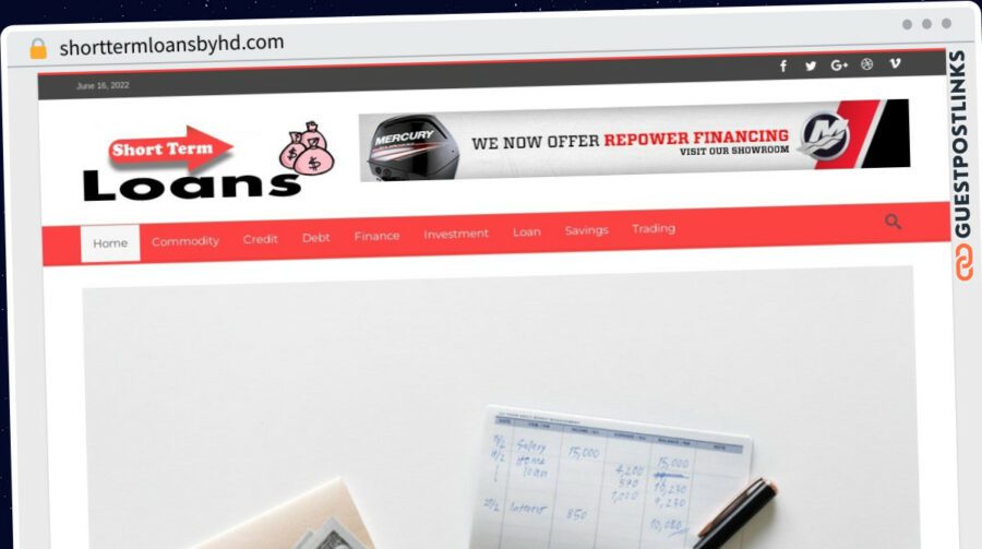 Publish Guest Post on shorttermloansbyhd.com