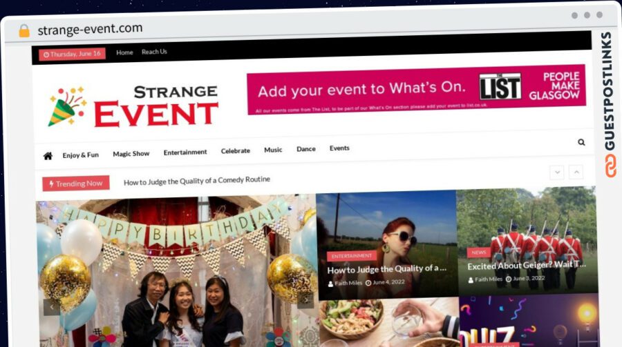 Publish Guest Post on strange-event.com