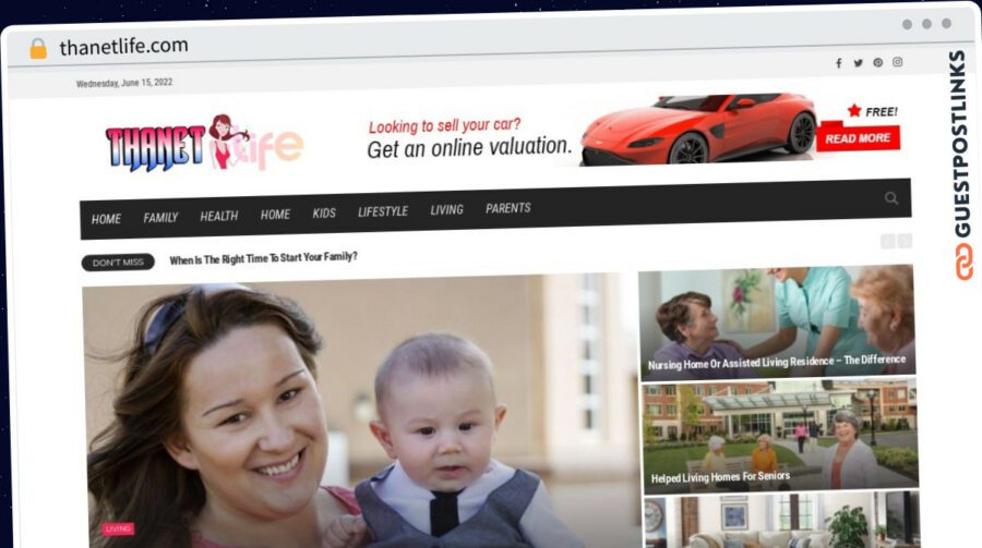 Publish Guest Post on thanetlife.com