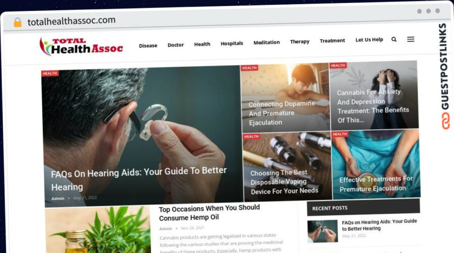 Publish Guest Post on totalhealthassoc.com