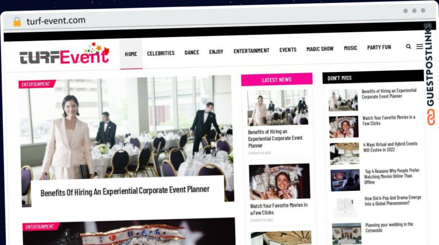 Publish Guest Post on turf-event.com