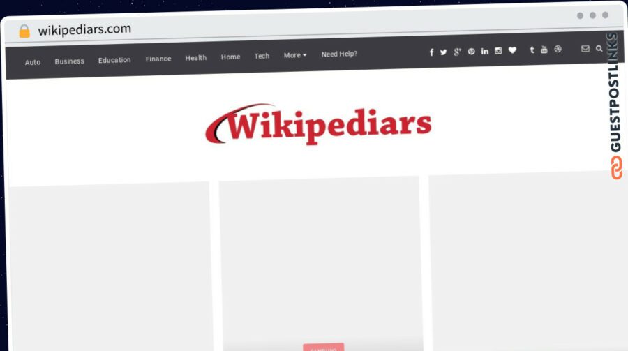 Publish Guest Post on wikipediars.com