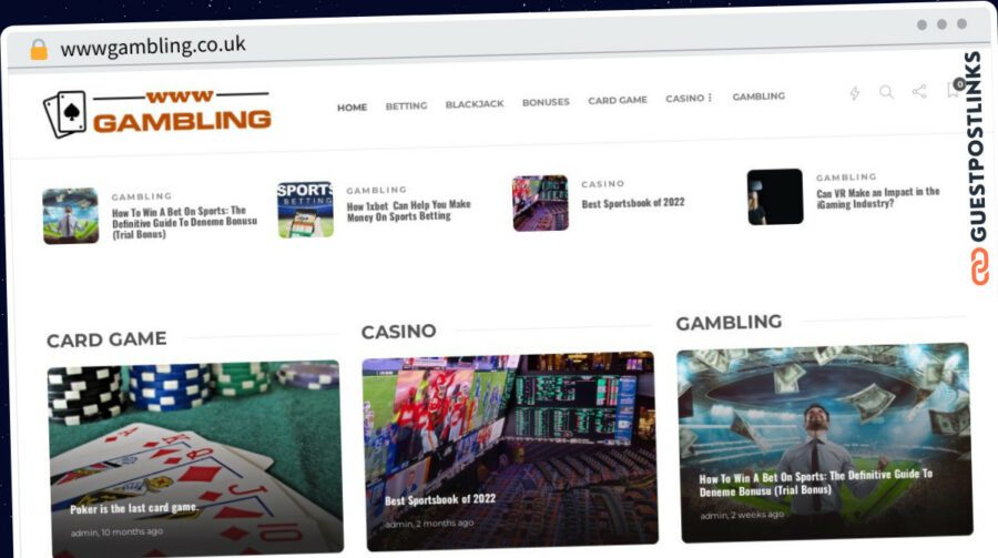 Publish Guest Post on wwwgambling.co.uk