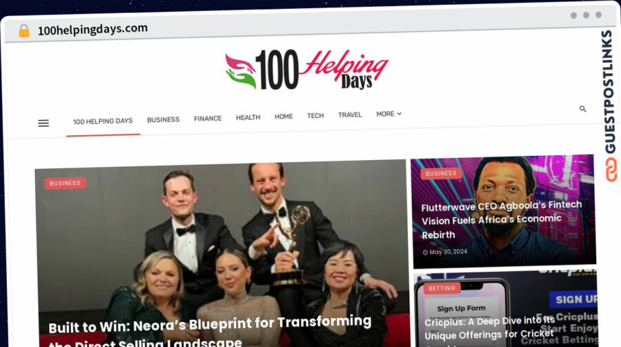 Publish Guest Post on 100helpingdays.com