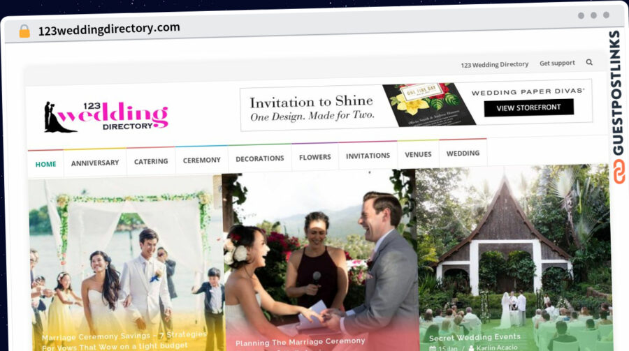 Publish Guest Post on 123weddingdirectory.com