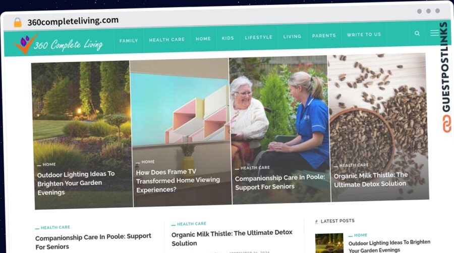 Publish Guest Post on 360completeliving.com