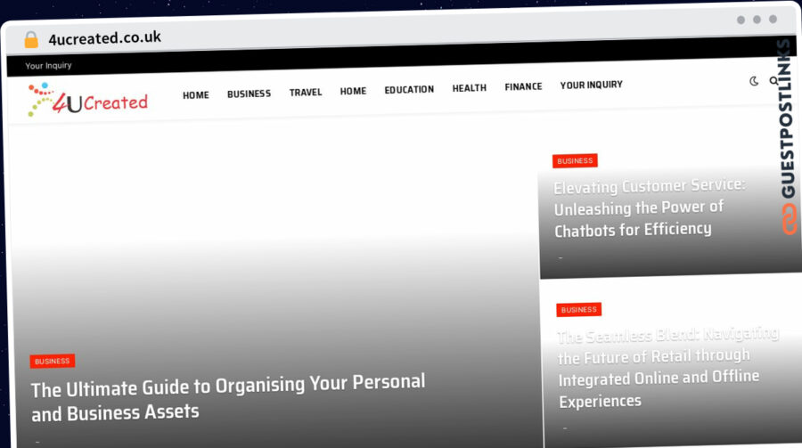Publish Guest Post on 4ucreated.co.uk