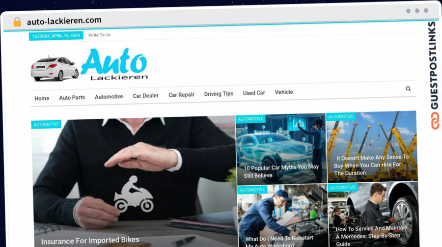 Publish Guest Post on auto-lackieren.com