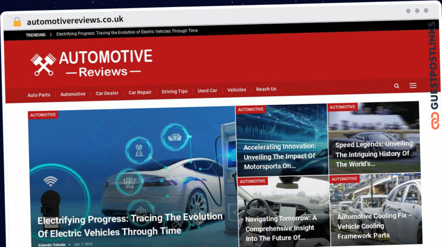 Publish Guest Post on automotivereviews.co.uk