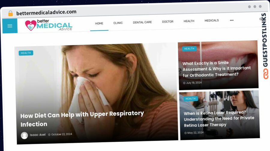 Publish Guest Post on bettermedicaladvice.com