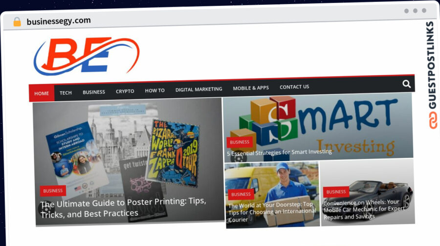 Publish Guest Post on businessegy.com
