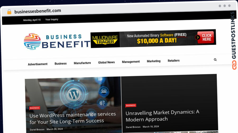 Publish Guest Post on businessesbenefit.com