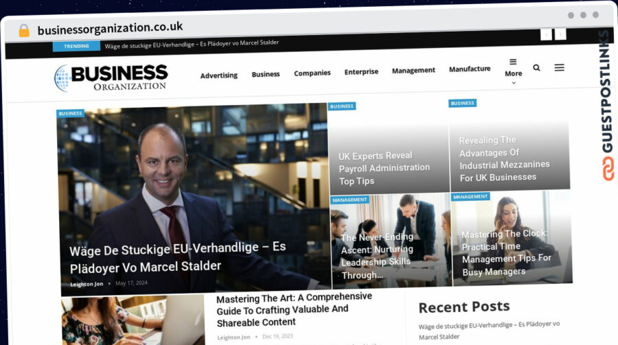 Publish Guest Post on businessorganization.co.uk