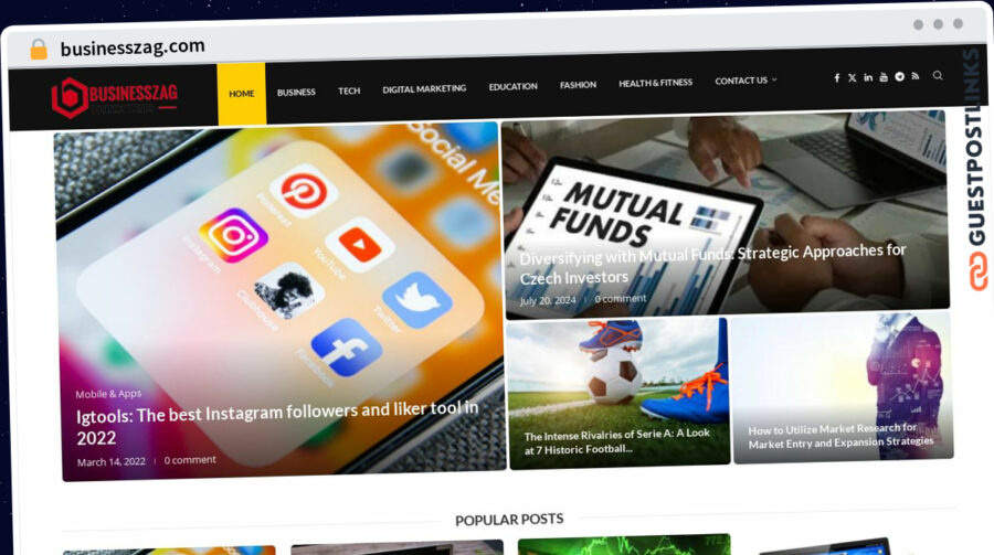 Publish Guest Post on businesszag.com