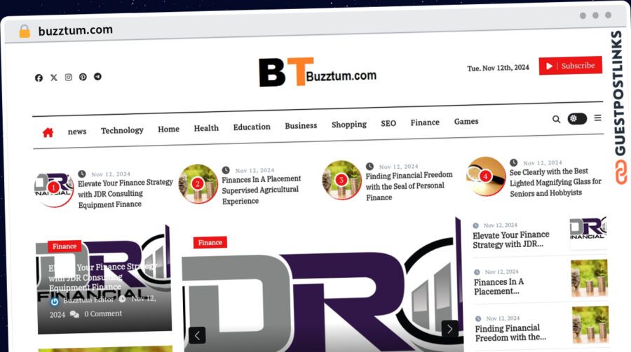 Publish Guest Post on buzztum.com