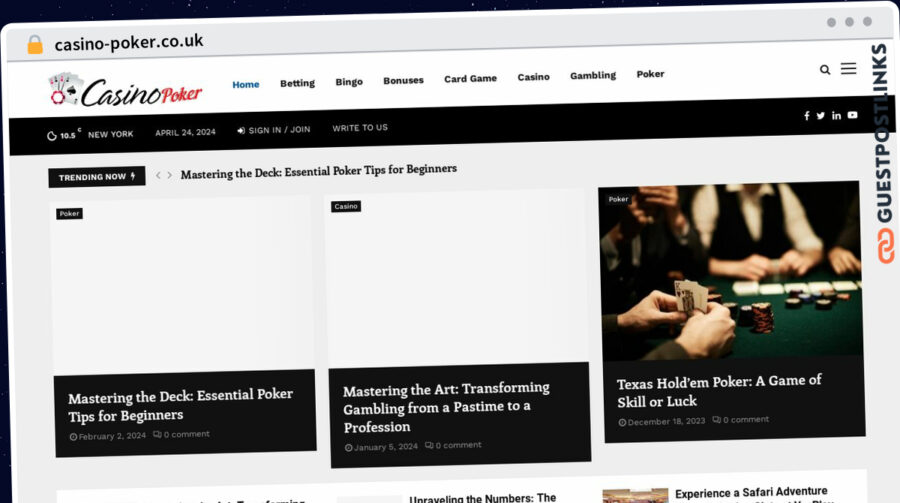 Publish Guest Post on casino-poker.co.uk