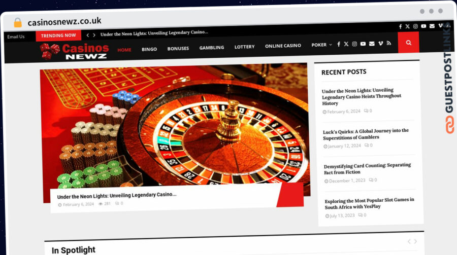 Publish Guest Post on casinosnewz.co.uk