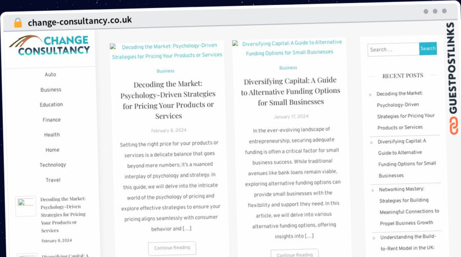 Publish Guest Post on change-consultancy.co.uk