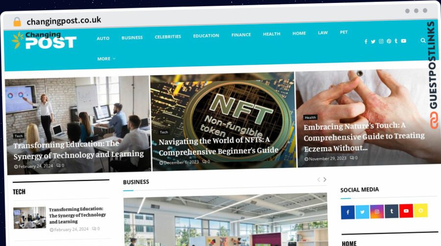 Publish Guest Post on changingpost.co.uk