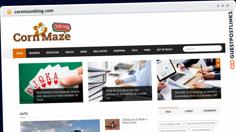 Publish Guest Post on cornmazeblog.com