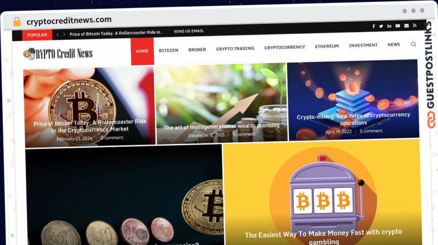 Publish Guest Post on cryptocreditnews.com