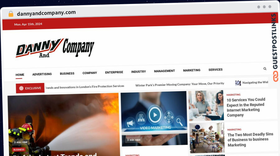 Publish Guest Post on dannyandcompany.com