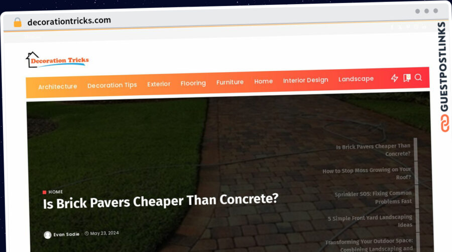 Publish Guest Post on decorationtricks.com