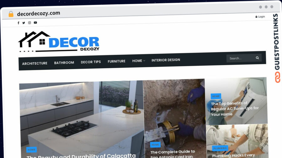 Publish Guest Post on decordecozy.com