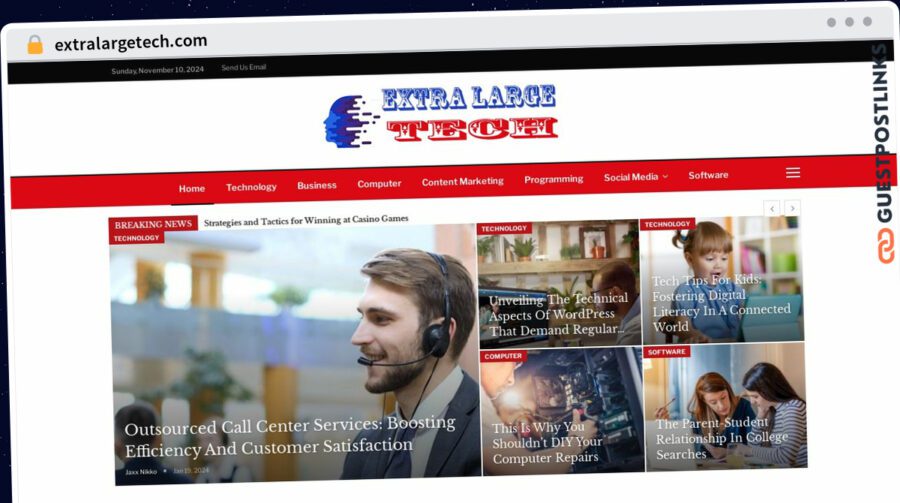 Publish Guest Post on extralargetech.com