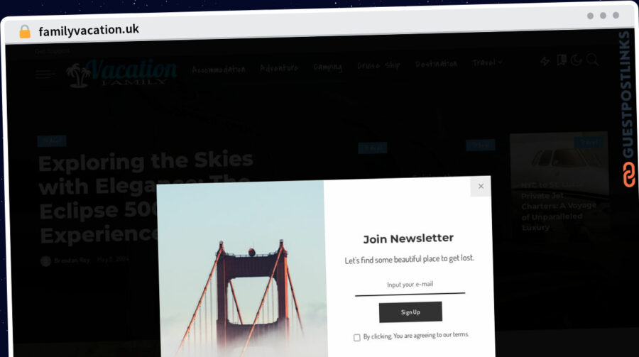 Publish Guest Post on familyvacation.uk