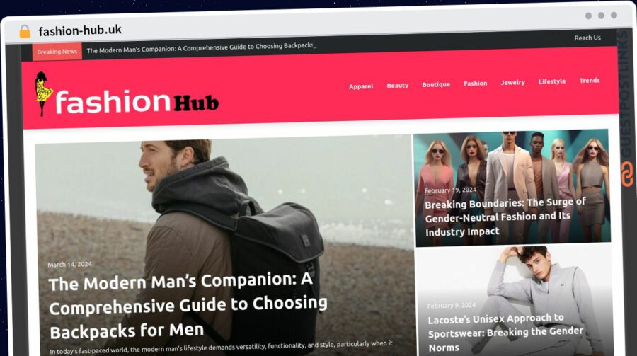 Publish Guest Post on fashion-hub.uk