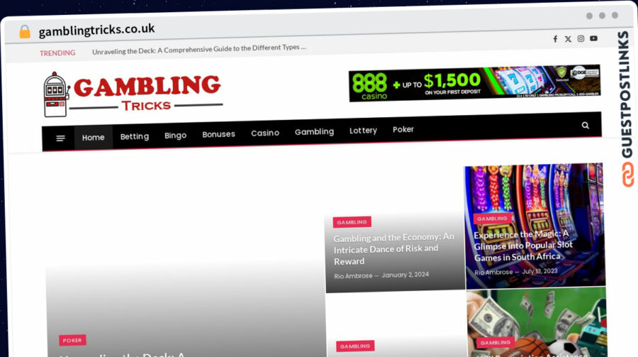 Publish Guest Post on gamblingtricks.co.uk