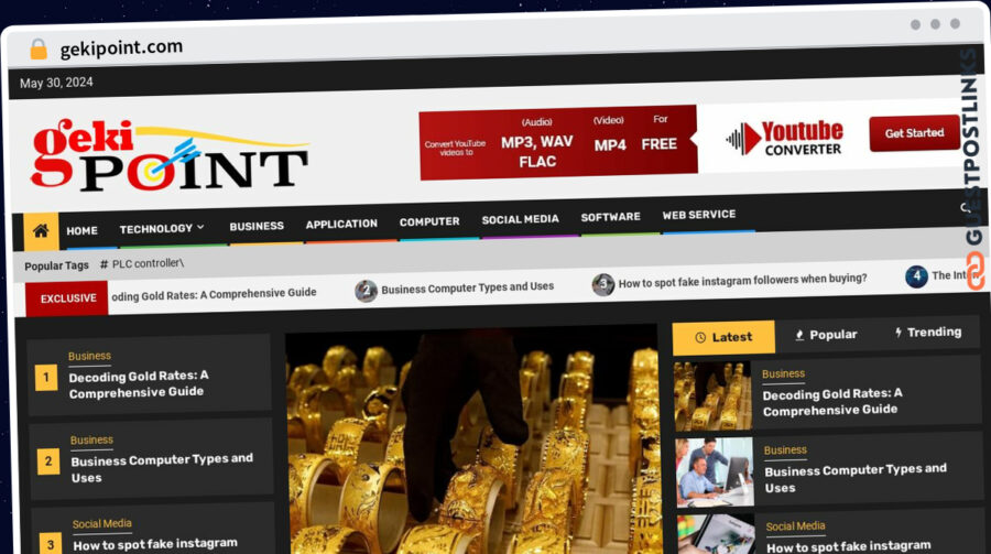 Publish Guest Post on gekipoint.com