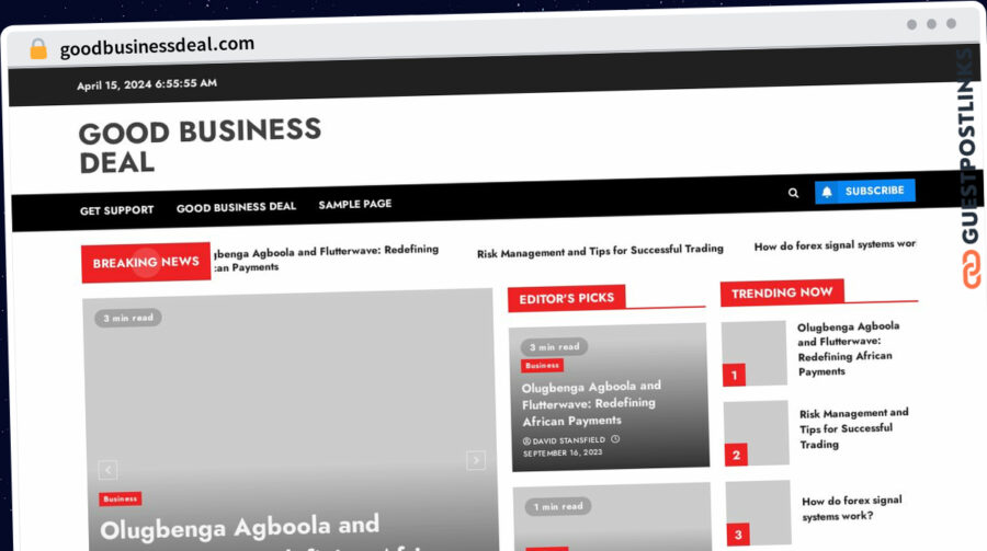 Publish Guest Post on goodbusinessdeal.com