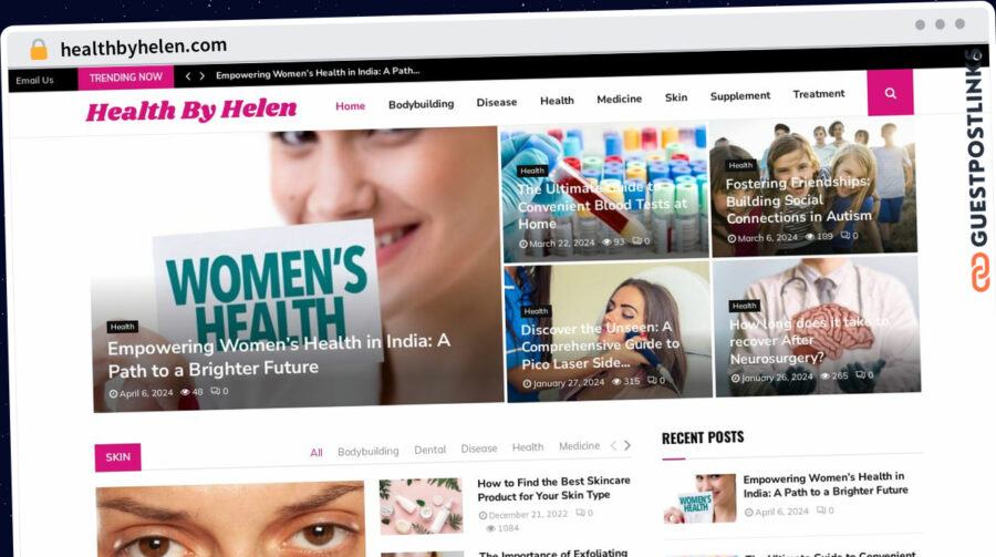 Publish Guest Post on healthbyhelen.com