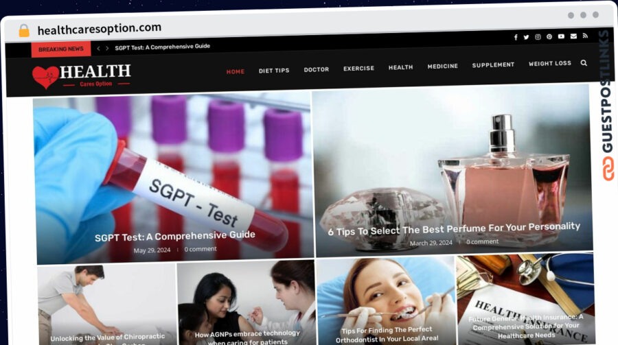 Publish Guest Post on healthcaresoption.com