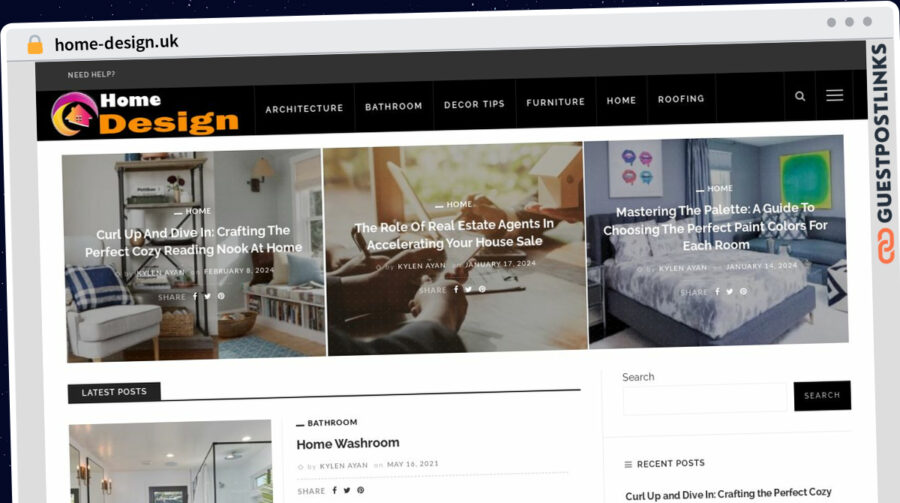 Publish Guest Post on home-design.uk