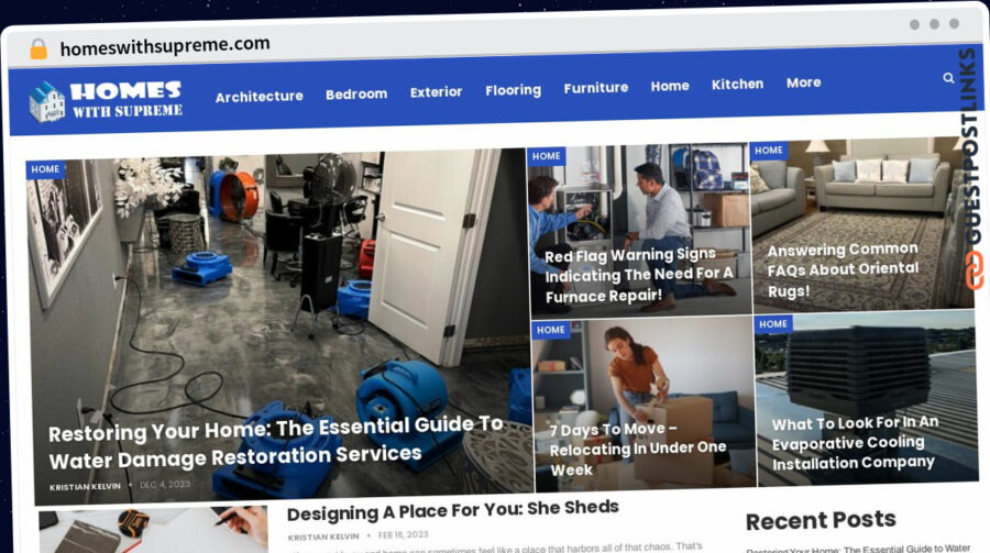 Publish Guest Post on homeswithsupreme.com