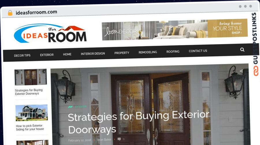 Publish Guest Post on ideasforroom.com