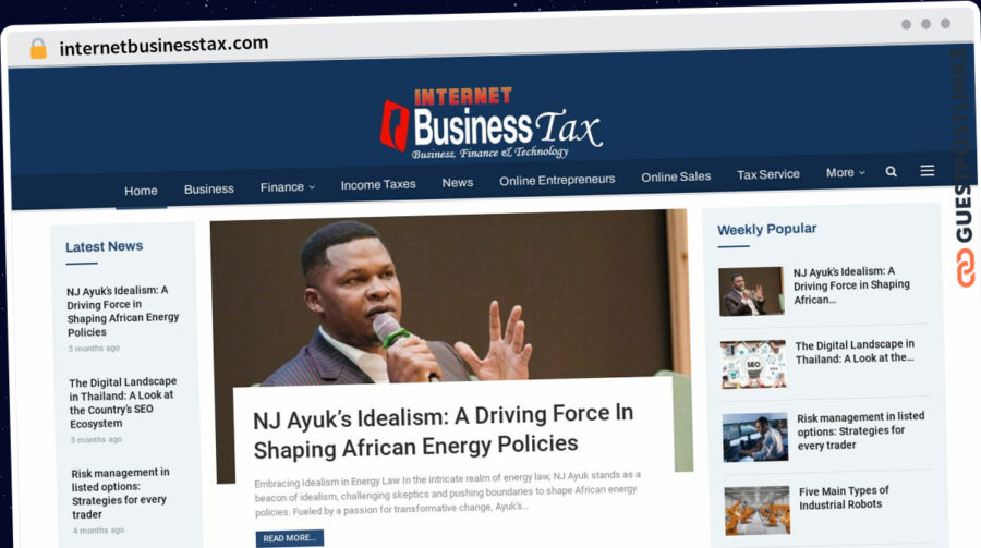 Publish Guest Post on internetbusinesstax.com