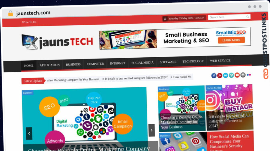 Publish Guest Post on jaunstech.com