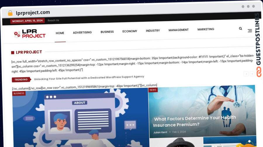 Publish Guest Post on lprproject.com