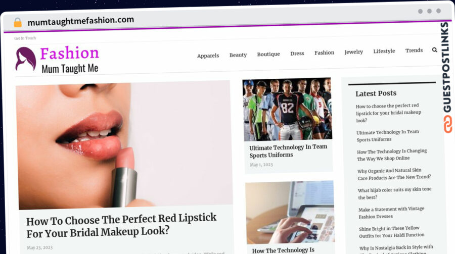 Publish Guest Post on mumtaughtmefashion.com