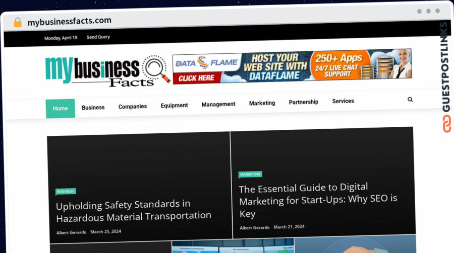 Publish Guest Post on mybusinessfacts.com