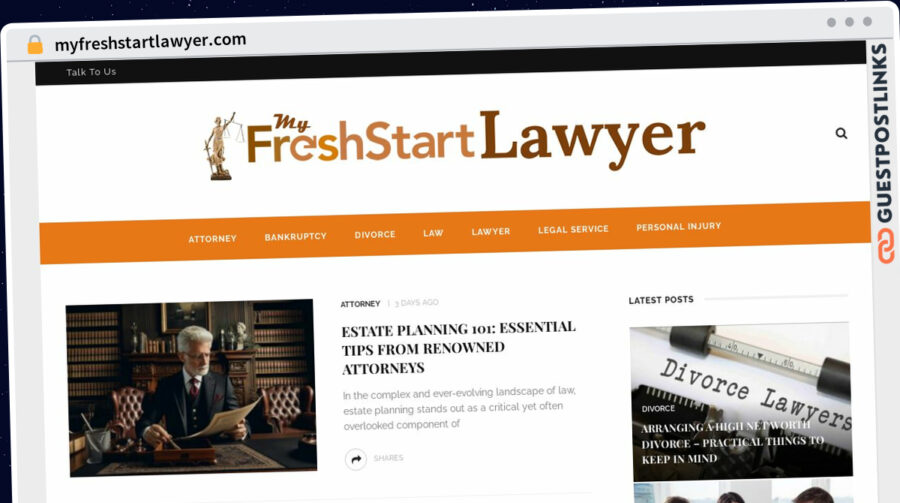 Publish Guest Post on myfreshstartlawyer.com