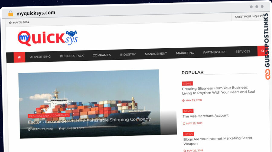 Publish Guest Post on myquicksys.com